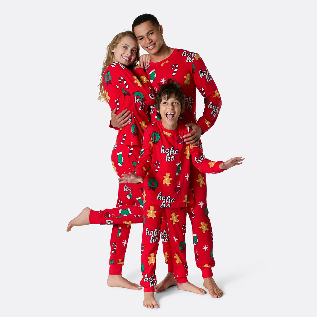 Pyjama de Noël matchy-matchy Hohoho - rouge