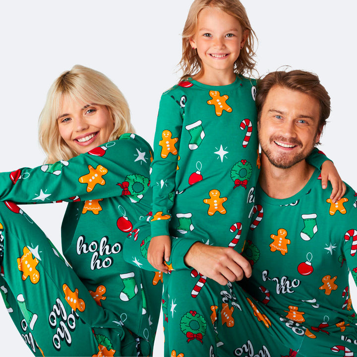 Pyjama de Noël matchy-matchy Hohoho - vert