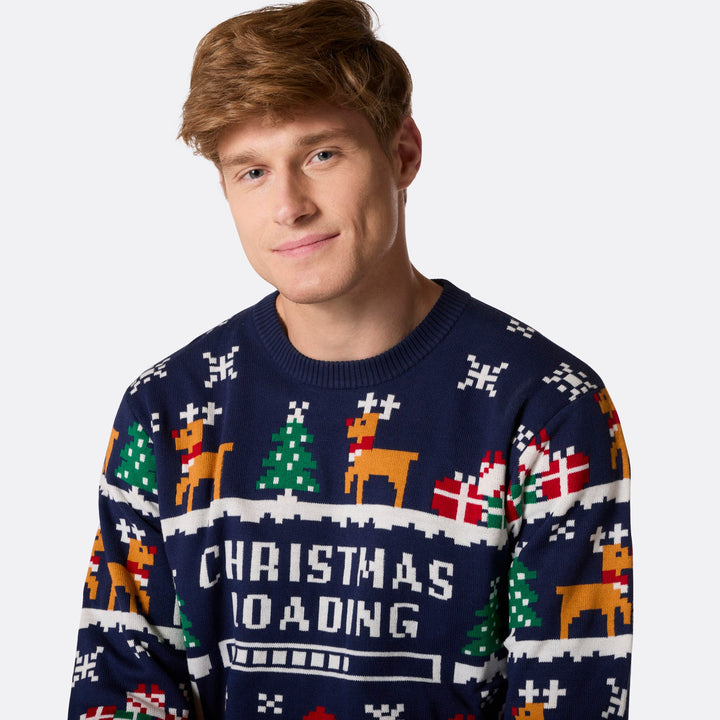Pull de Noël matchy-matchy retrogaming