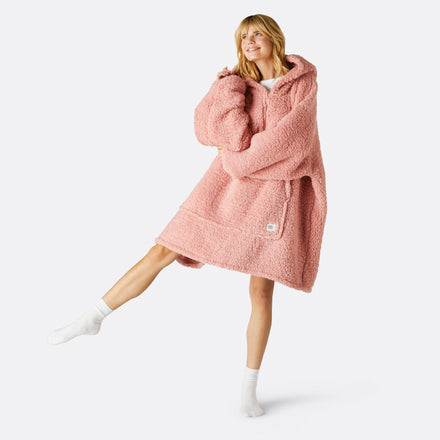 HappyHoodie en Sherpa - rose