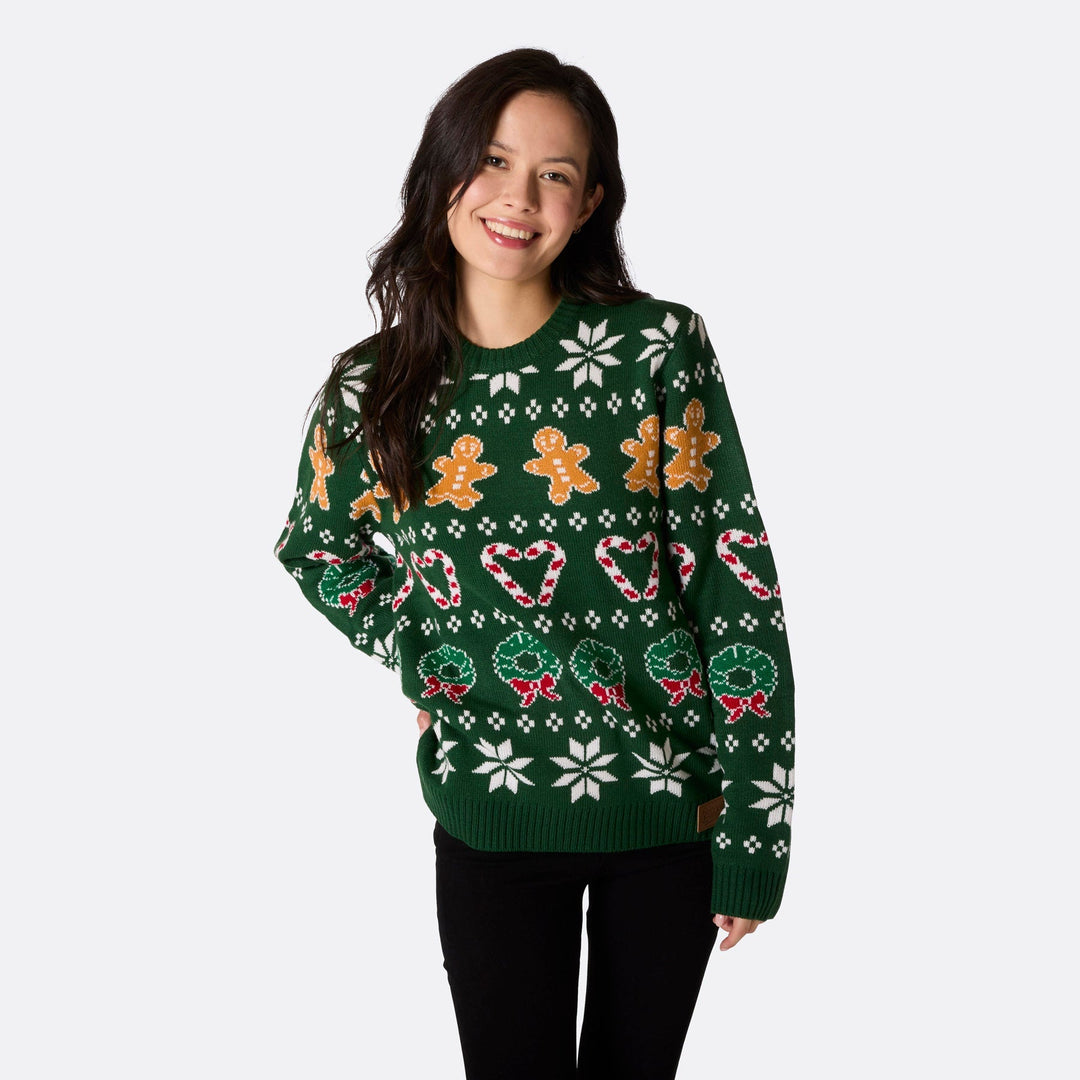 Pull de Noël matchy-matchy - vert