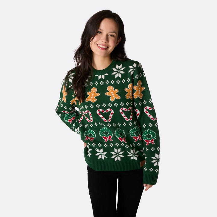 Pull de Noël matchy-matchy - vert