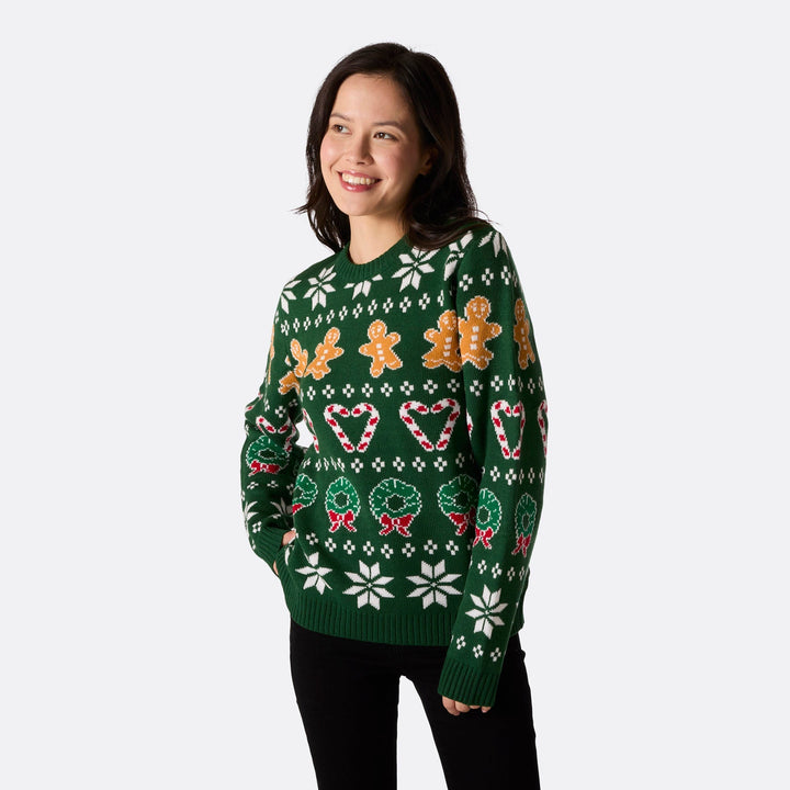 Pull de Noël matchy-matchy - vert
