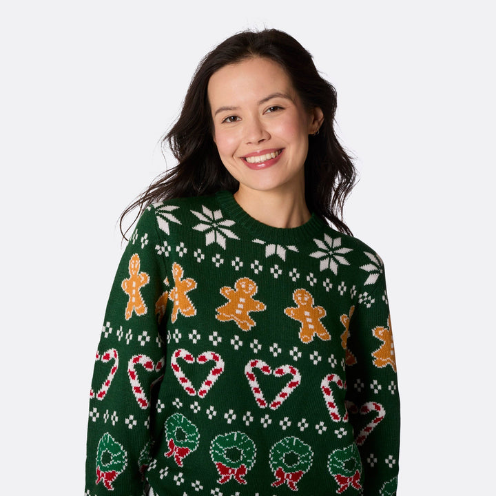 Pull de Noël matchy-matchy - vert