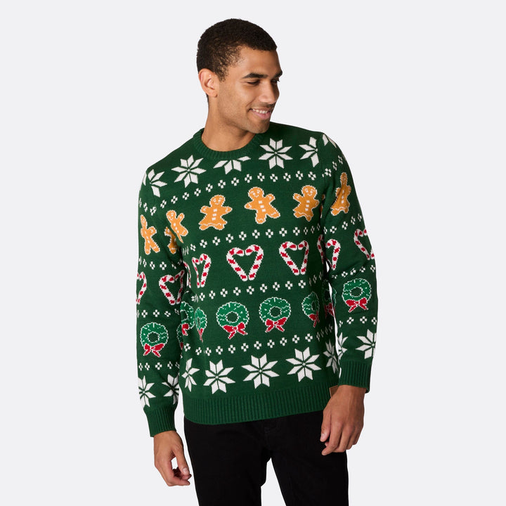 Pull de Noël matchy-matchy - vert