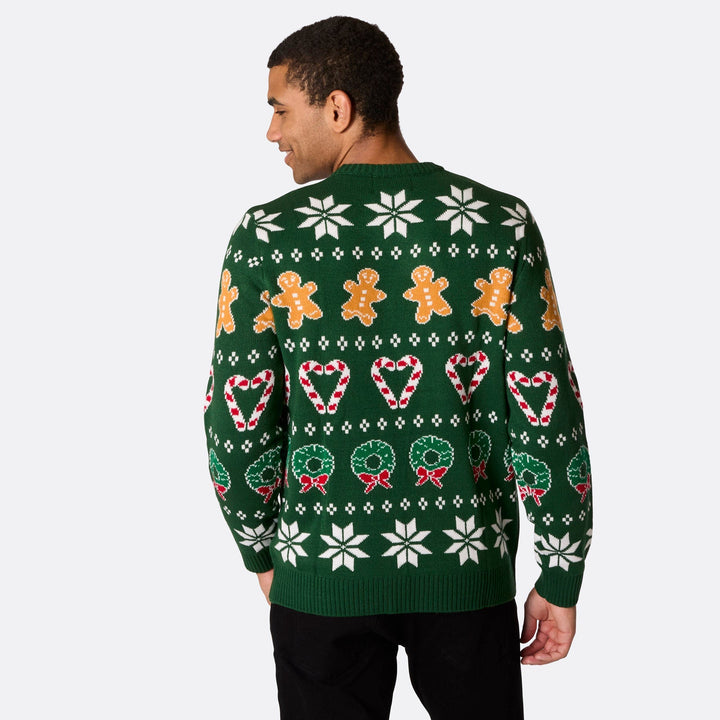 Pull de Noël matchy-matchy - vert