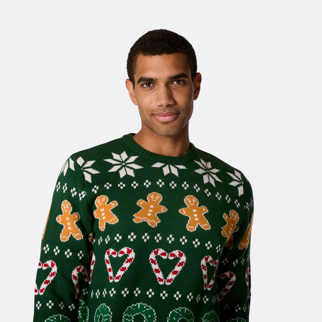 Pull de Noël matchy-matchy - vert