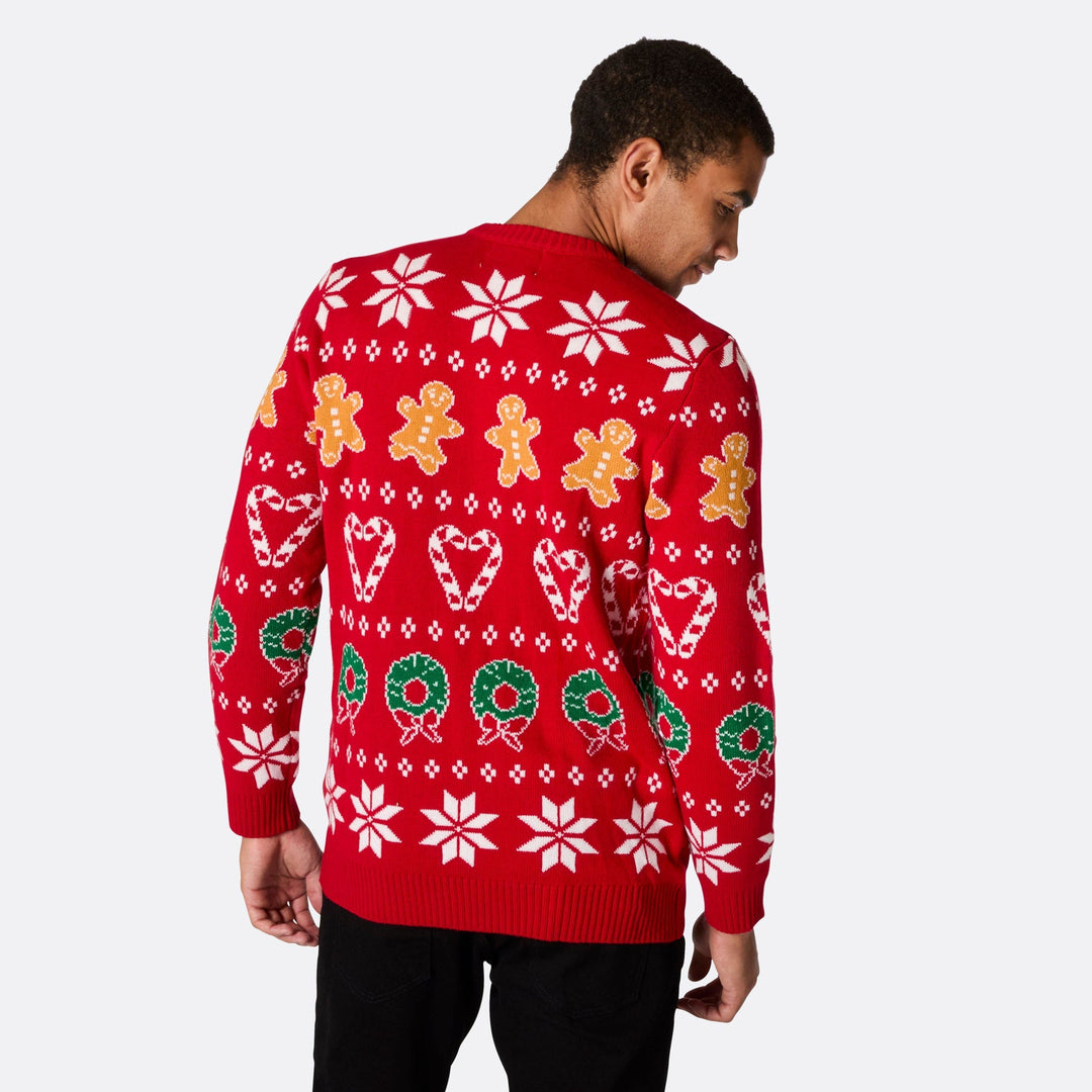 Pull de Noël matchy-matchy - rouge