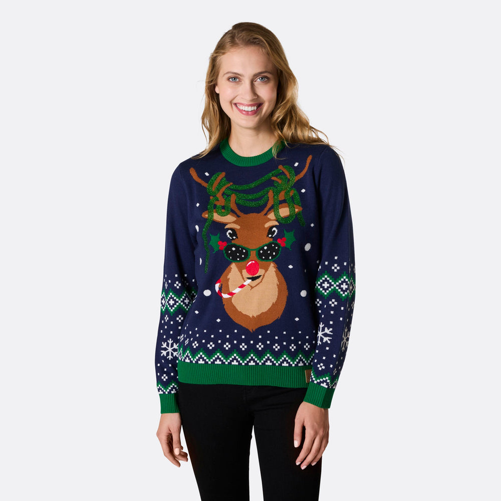 Pull de Noël matchy-matchy Rudolph