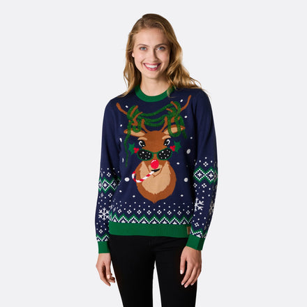 Pull de Noël femme Rudolph