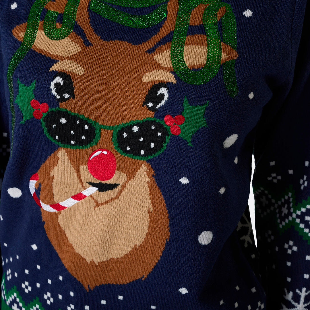 Pull de Noël matchy-matchy Rudolph
