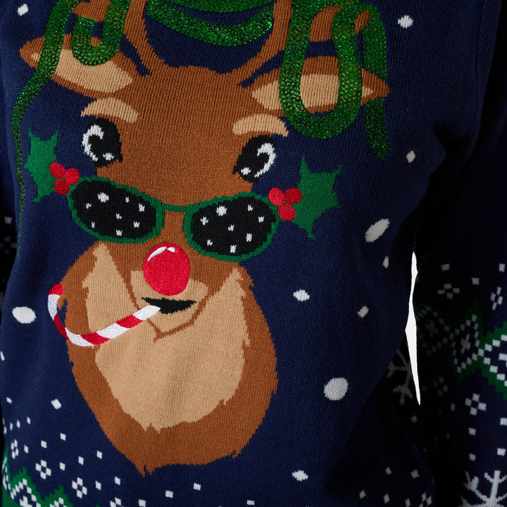Pull de Noël matchy-matchy Rudolph