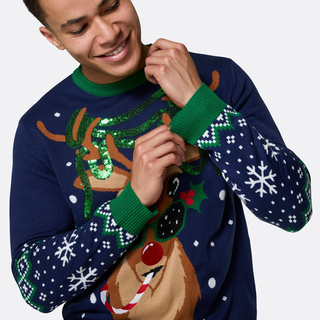 Pull de Noël matchy-matchy Rudolph