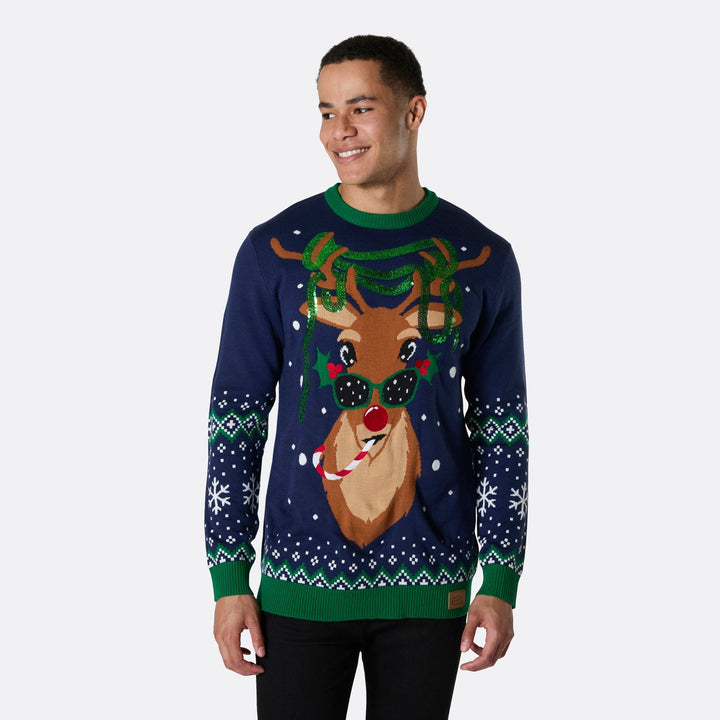 Pull de Noël matchy-matchy Rudolph