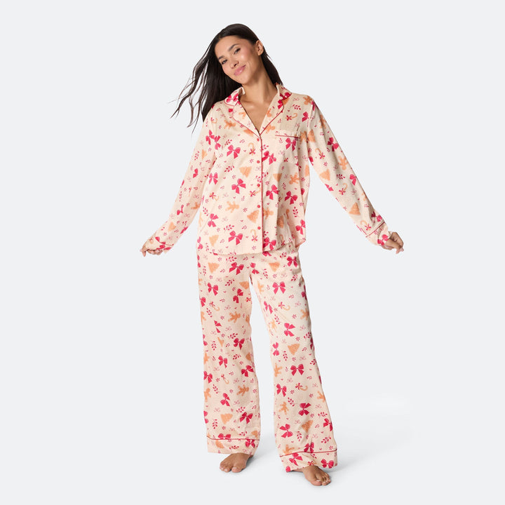 Pyjama de Noël femme en satin Pain d&