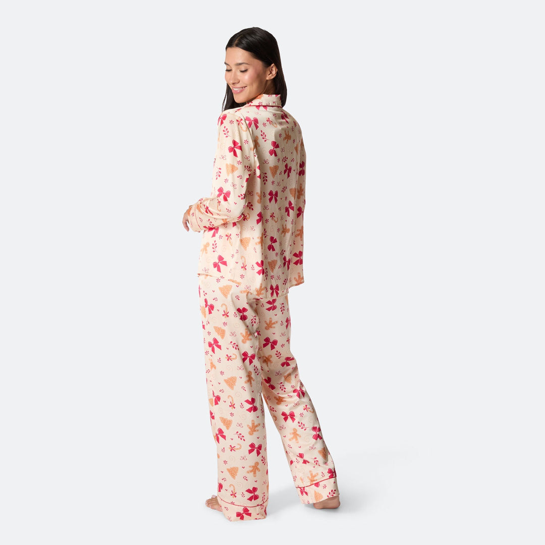 Pyjama de Noël femme en satin Pain d&