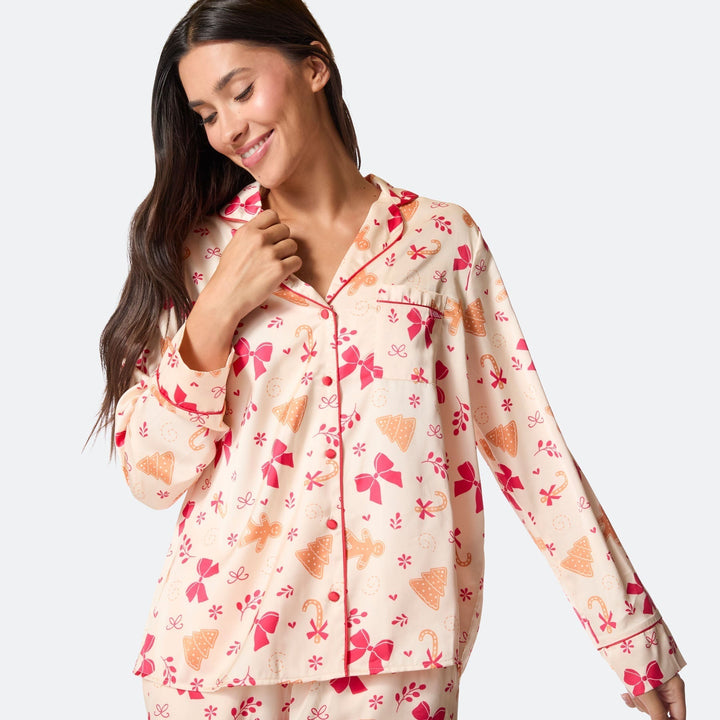 Pyjama de Noël matchy-matchy en satin Pain d&