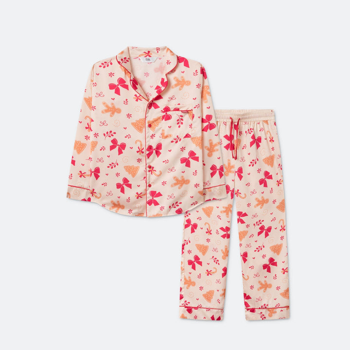 Pyjama de Noël enfant en satin Pain d&