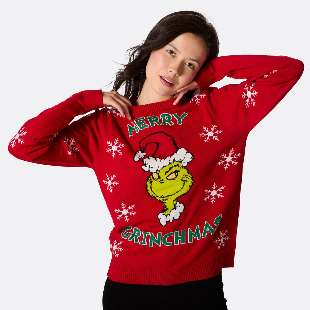 Pull de Noël femme "Merry Grinchmas"