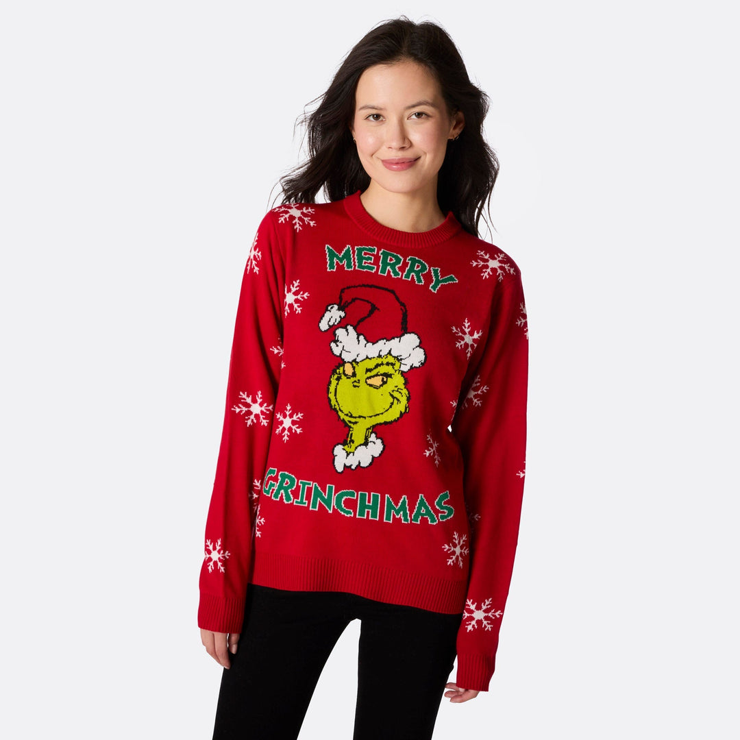 Pull de Noël femme "Merry Grinchmas"