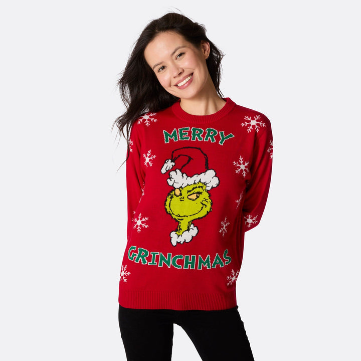 Pull de Noël femme "Merry Grinchmas"