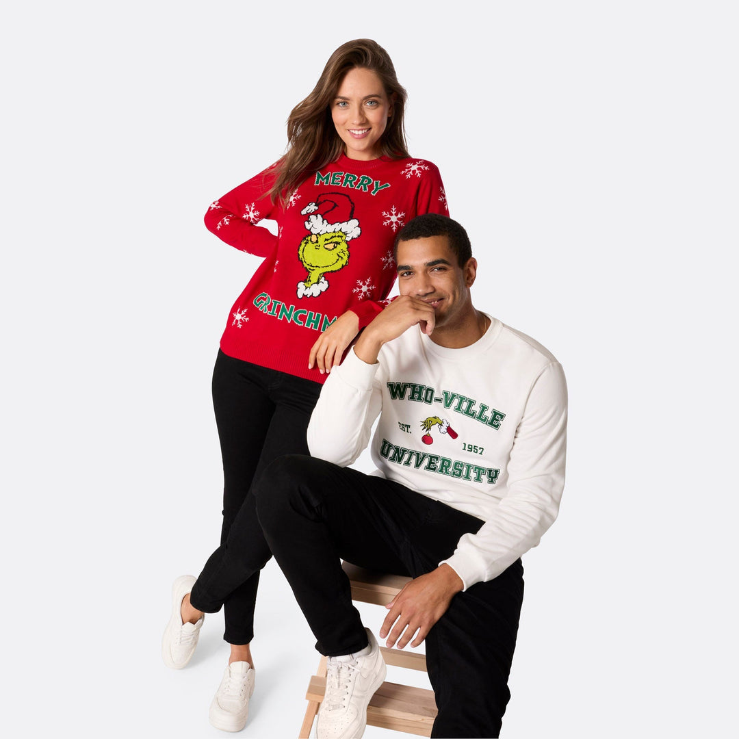 Pull de Noël femme "Merry Grinchmas"