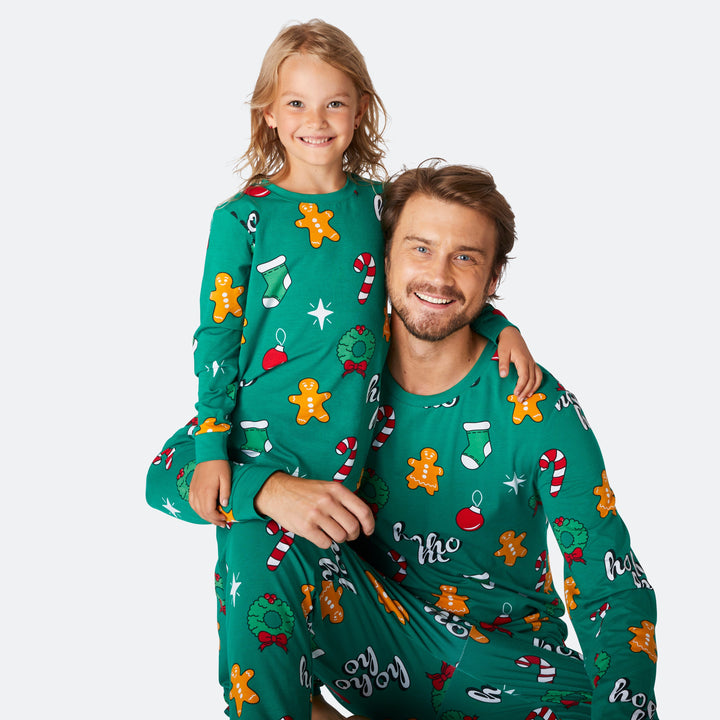 Pyjama de Noël homme Hohoho - vert