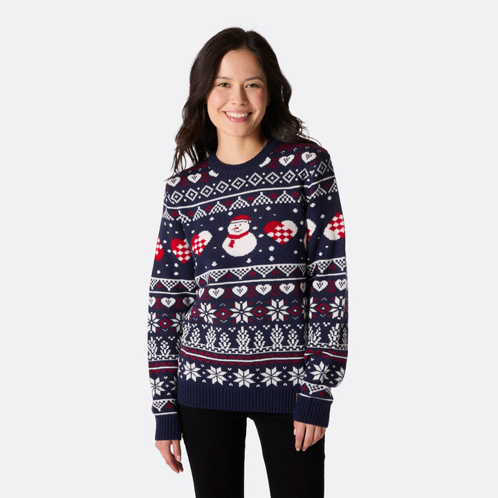 Pull de Noêl femme Bonhomme de neige
