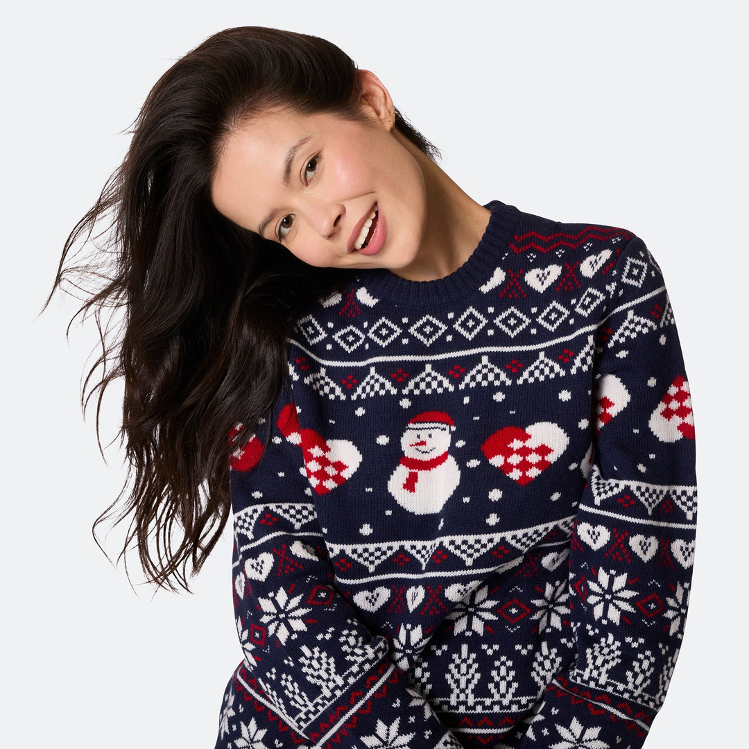 Pull de Noêl femme Bonhomme de neige