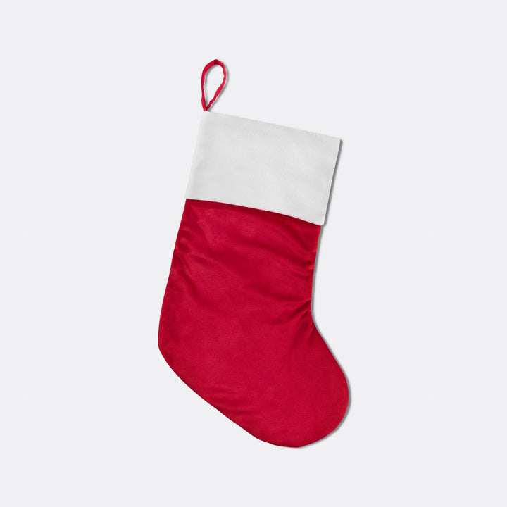 Chaussette de Noël rouge