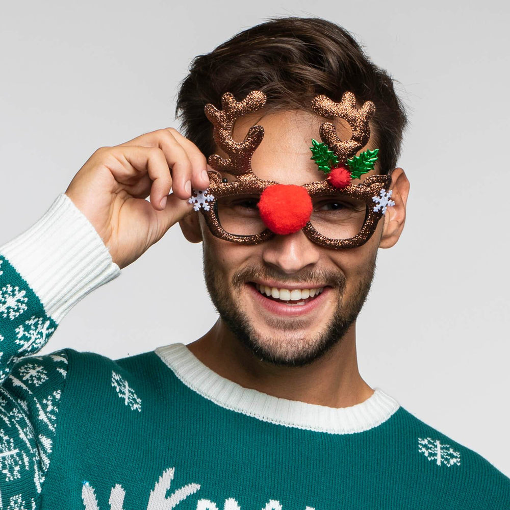 Lunettes Renne à paillettes