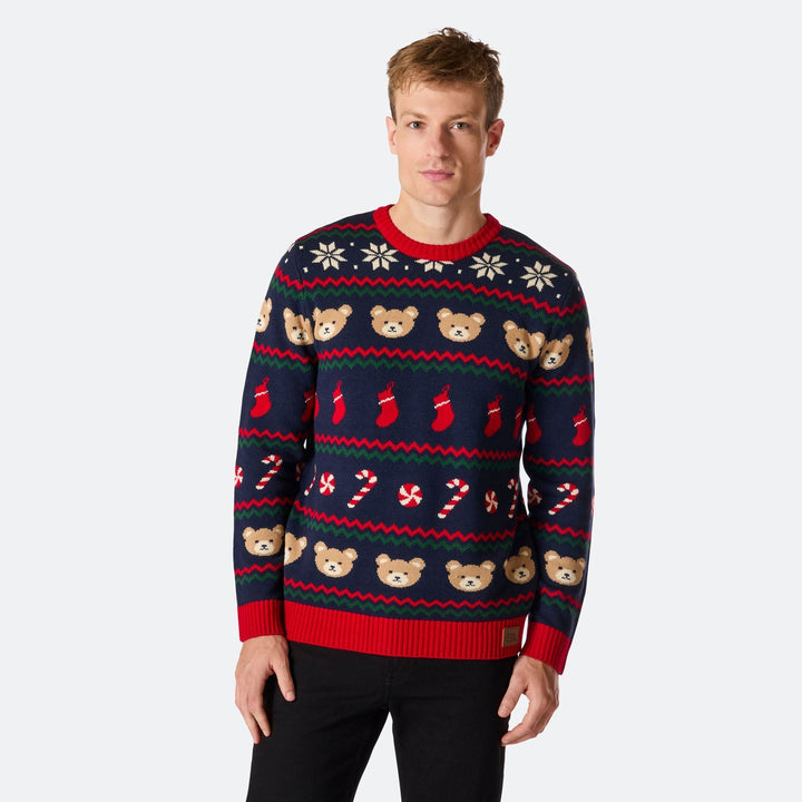Pull de Noël matchy-matchy Teddy Bear
