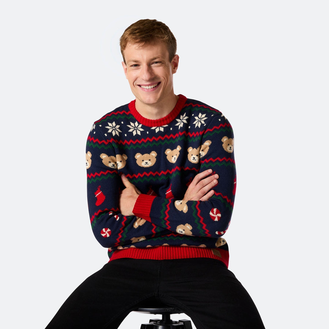 Pull de Noël matchy-matchy Teddy Bear