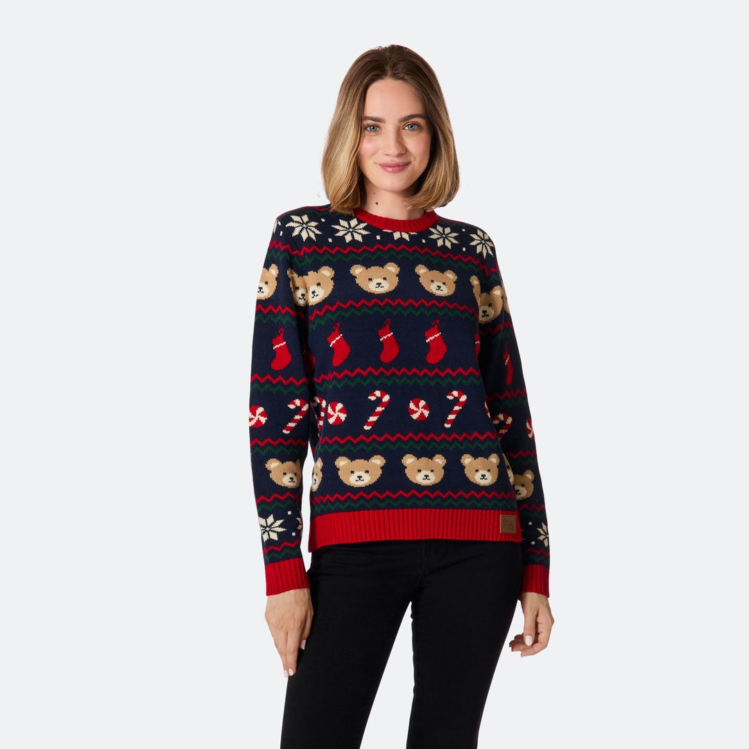 Pull de Noël matchy-matchy Teddy Bear