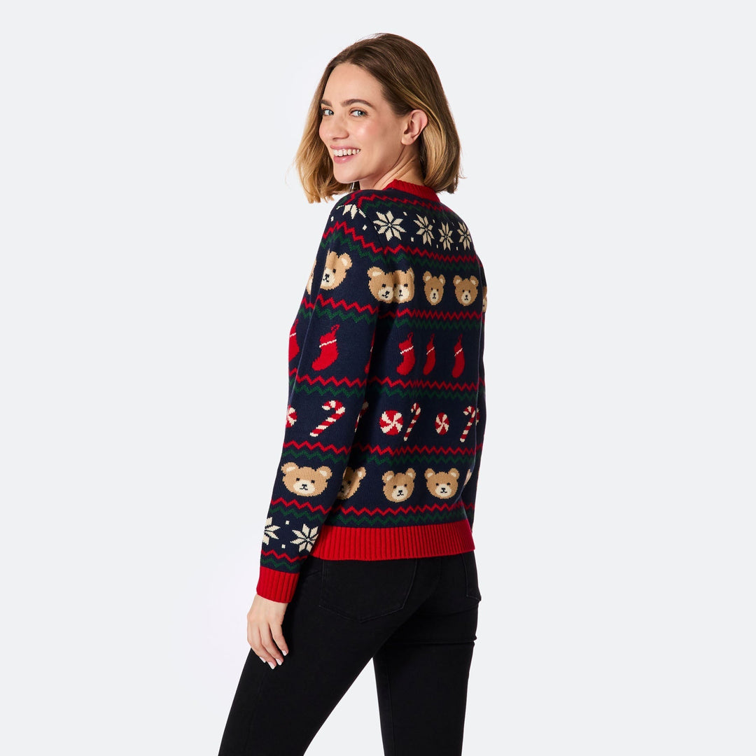 Pull de Noël matchy-matchy Teddy Bear