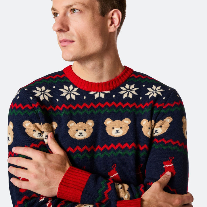 Pull de Noël matchy-matchy Teddy Bear