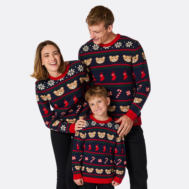 Pull de Noël matchy-matchy Teddy Bear