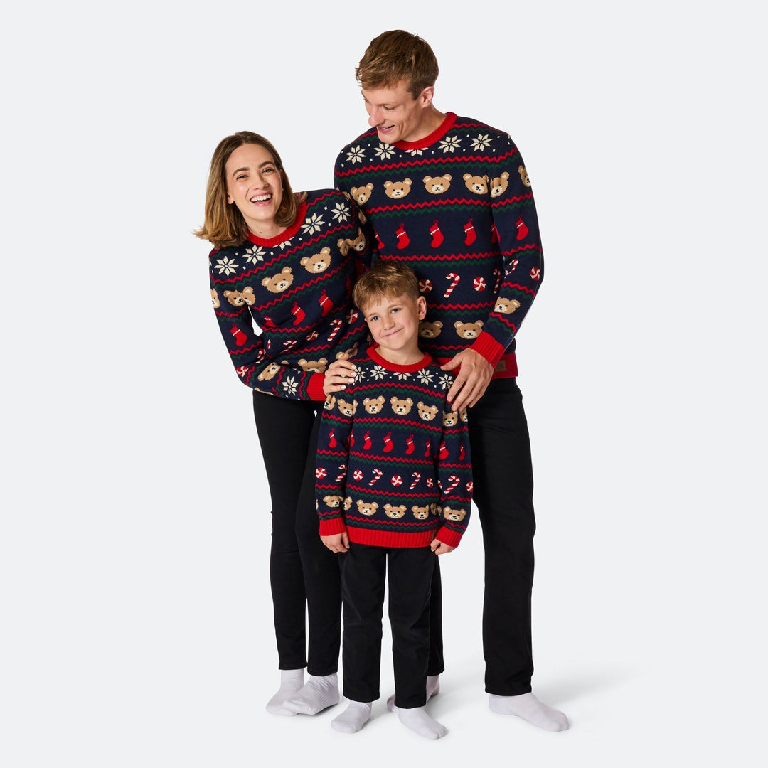 Pull de Noël matchy-matchy Teddy Bear