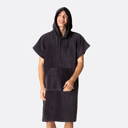 Poncho de bain - gris foncé