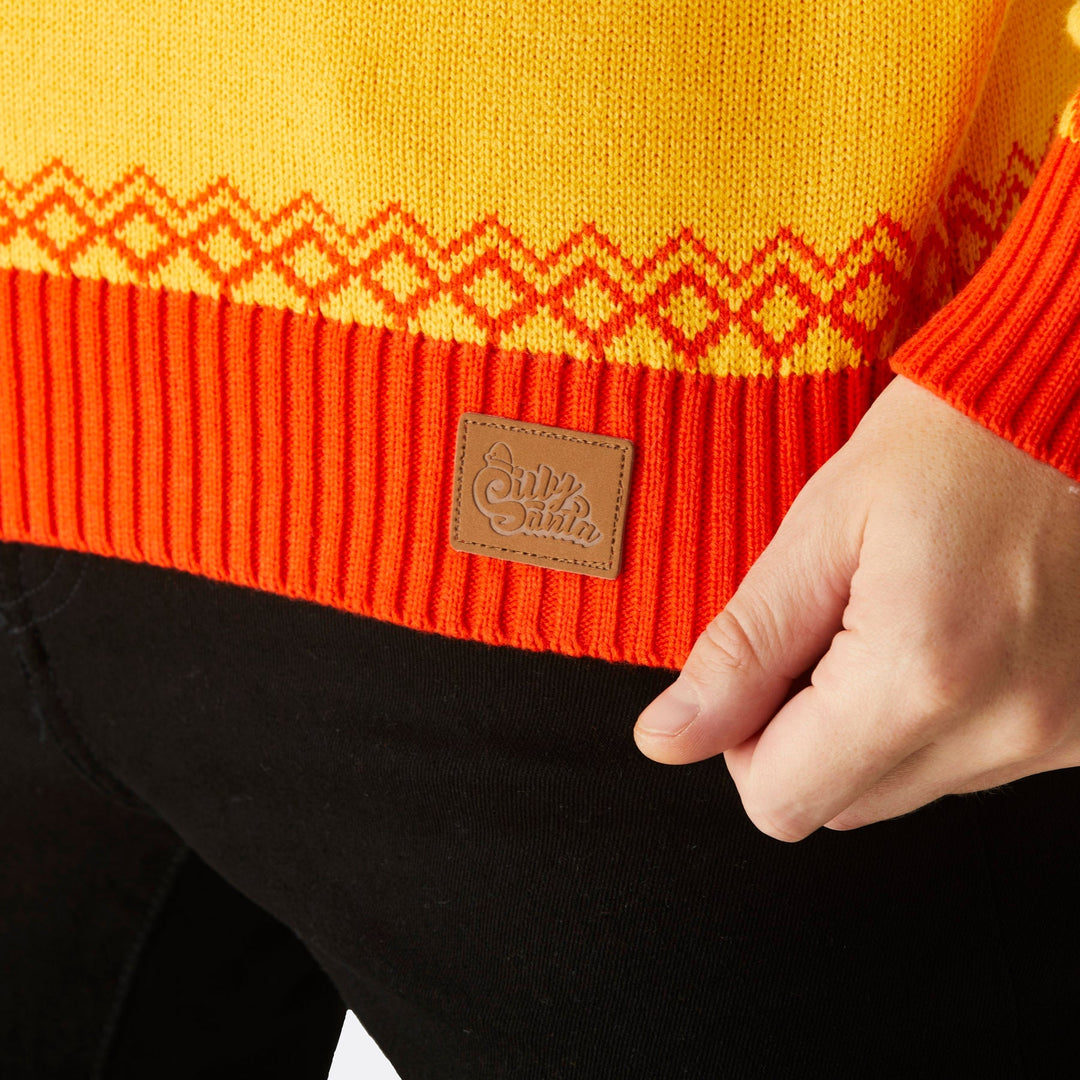 Pull de Pâques femme - jaune