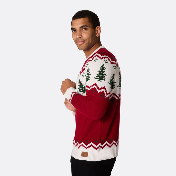 Pull de Noël homme Sapin rétro