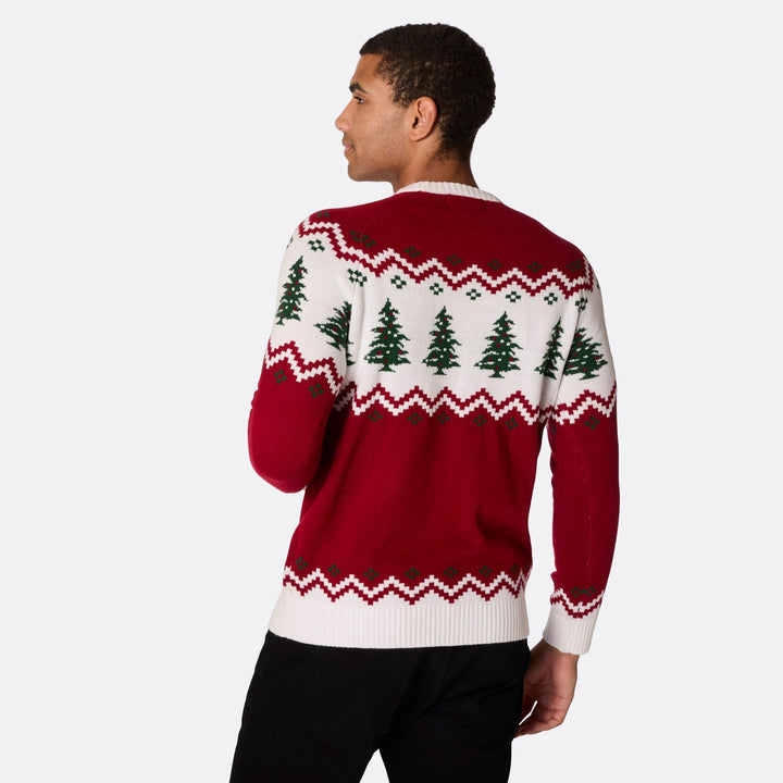 Pull de Noël homme Sapin rétro