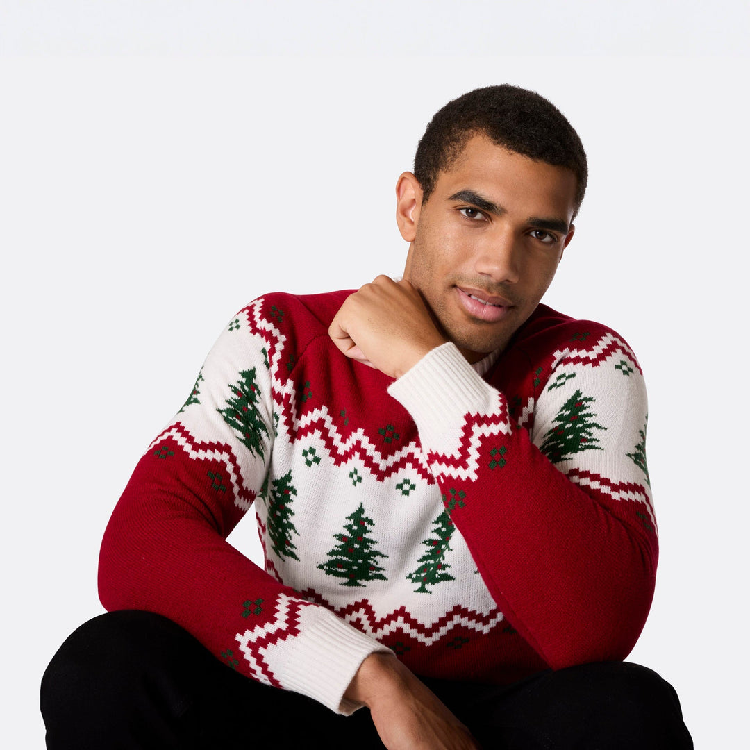 Pull de Noël homme Sapin rétro