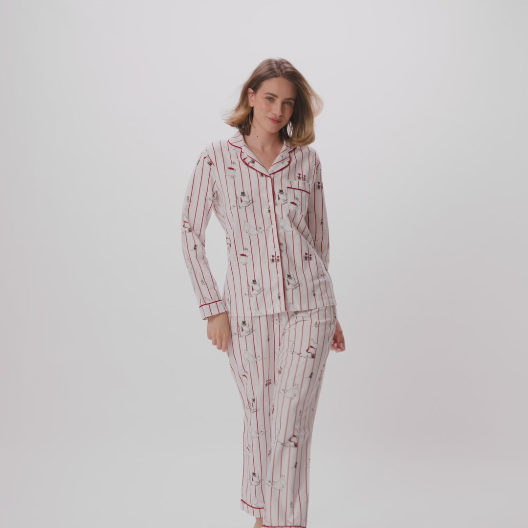 Pyjama de Noël femme en flanelle Moomin
