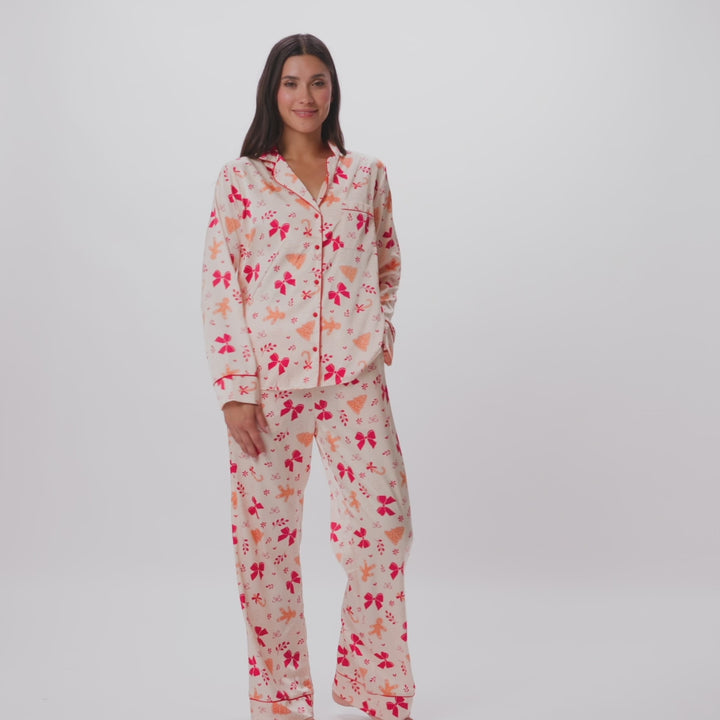 Pyjama de Noël femme en satin Pain d&