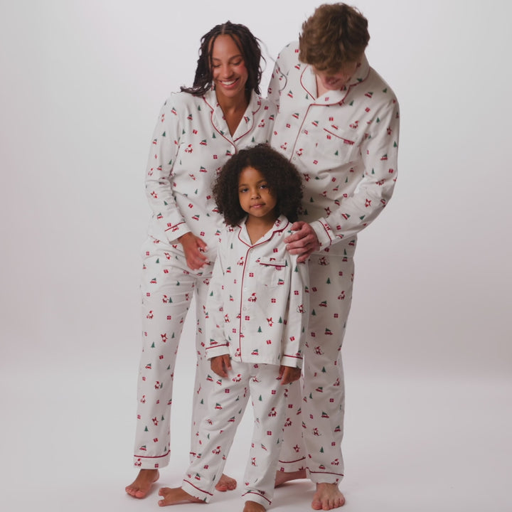 Pyjama de Noël enfant en flanelle Gui